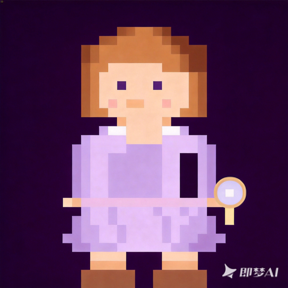 像素风小女孩